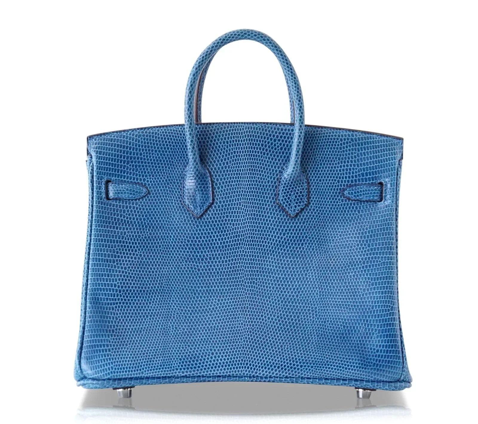 Birkin 25 Bag Mykonos Very Rare Lizard Palladium Hardware