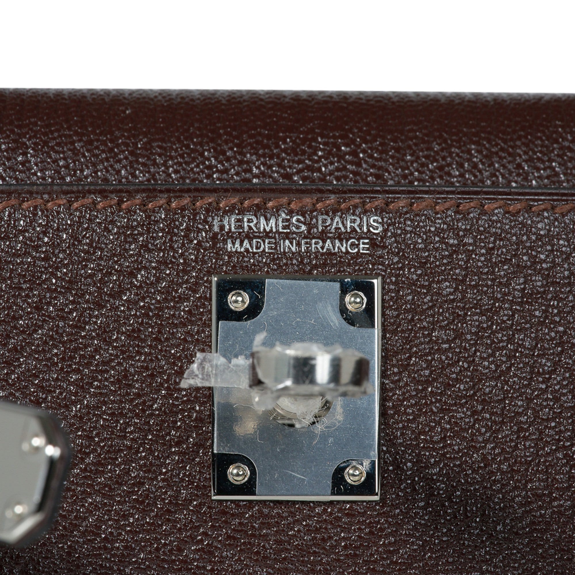Kelly 20 Bi-Color Mini Sellier Bag Havane / Etrusque Chevre Palladium