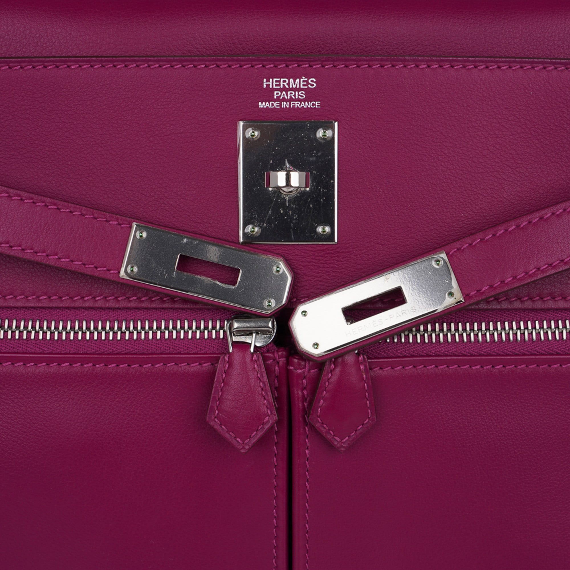 Limited Edition Kelly 32 Lakis Bag Tosca Swift Leather with Palladium Hardware