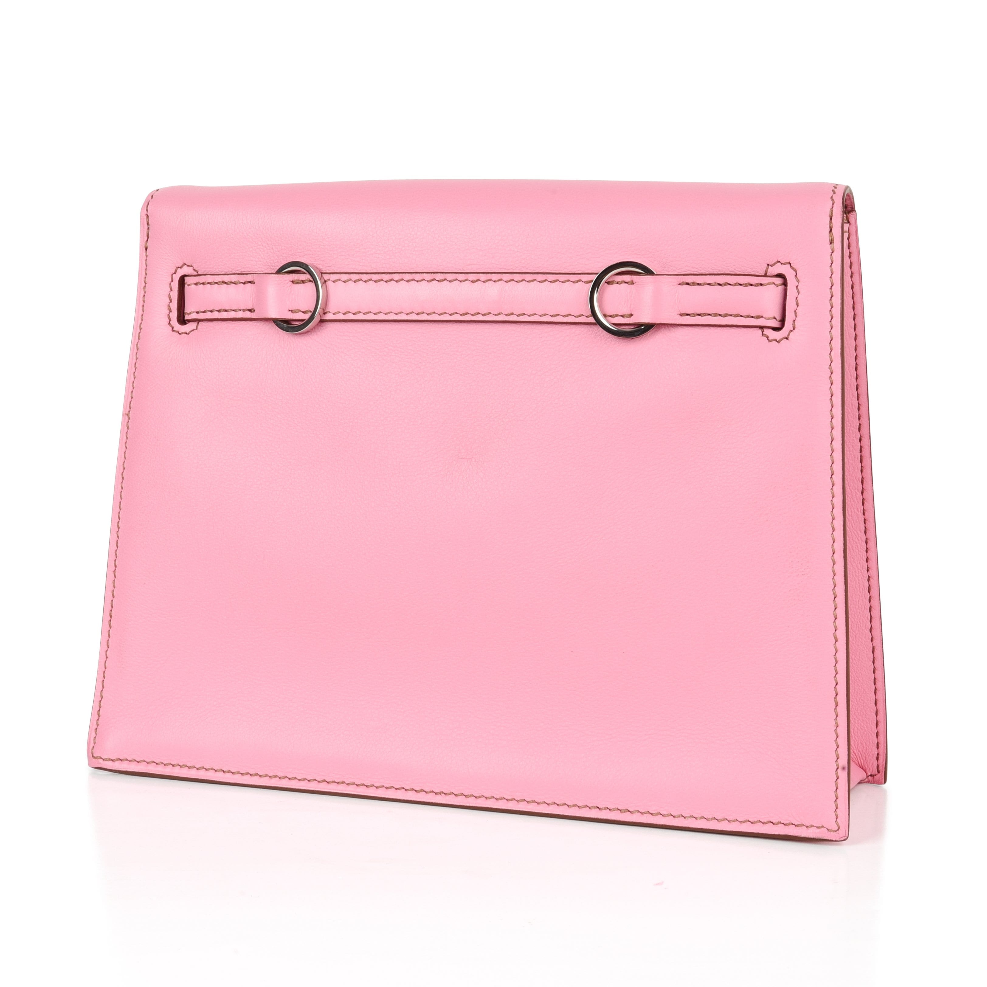 Kelly Danse Bag 5P Pink Swift Palladium