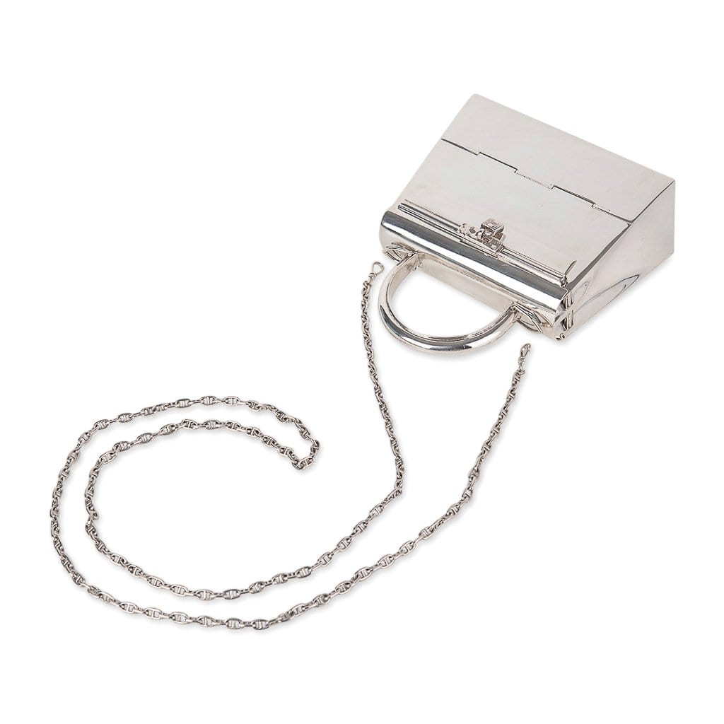 Kelly 15 Bag Sterling Silver Vintage Limited Edition Chaine D’Ancre Strap