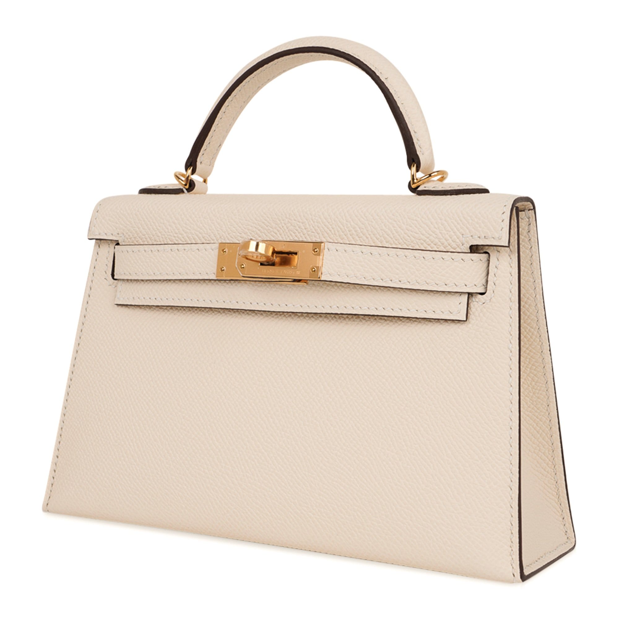 Mini Kelly 20 Bag Sellier Nata Epsom with Gold Hardware